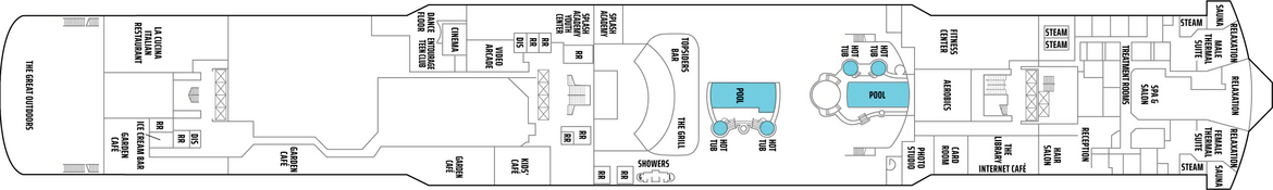 Norwegian Cruise Lines, Norwegian Gem Deck 12.png